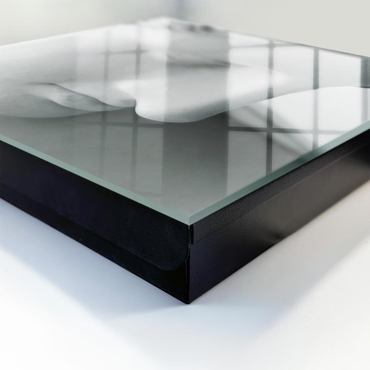 SCHLÜSSELBOX Schwarz 30x30 cm- Türöffnung nach rechts - Klassischer Frieden - Weiß, Metall (30/30/5cm) - TULUP