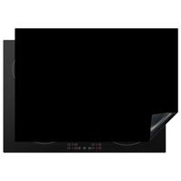 HERDABDECKPLATTE Schwarz - Einfarbig Herdabdeckung Induktionsfeld 75x52 cm - Schwarz, Kunststoff (75/52/0.2cm) - MuchoWow