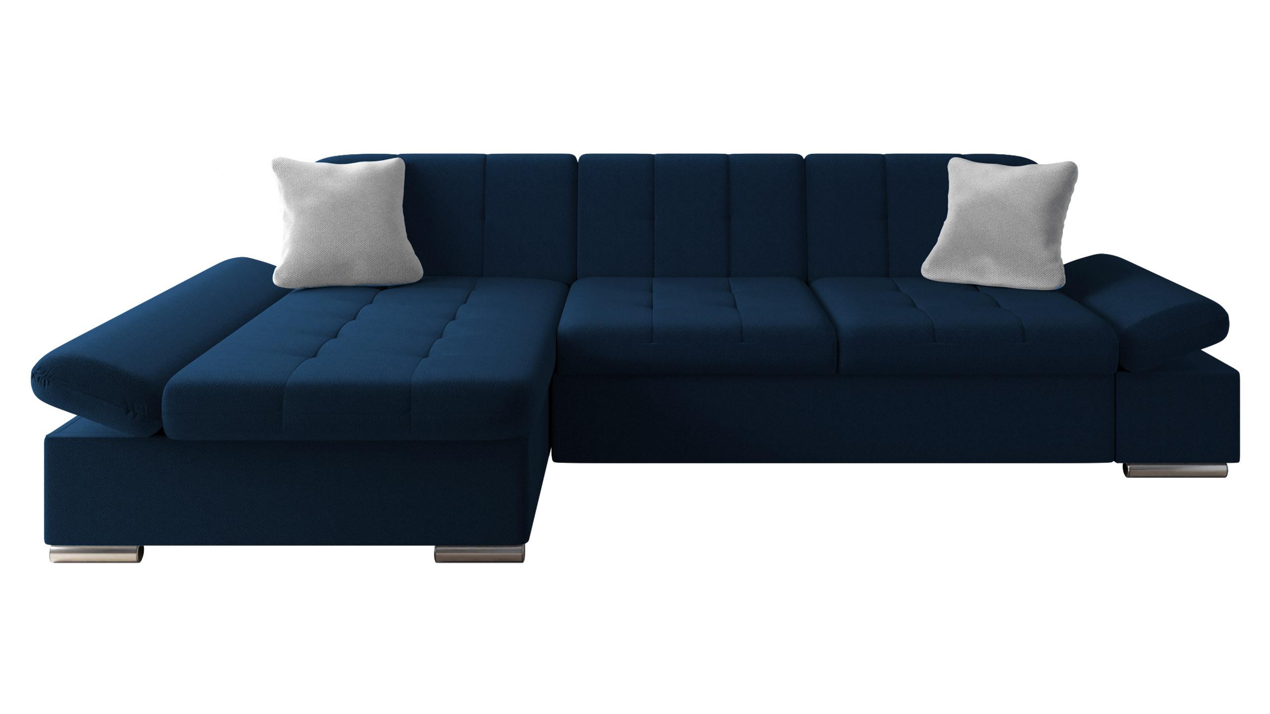 ECKSOFA Montana, Seite: Links - Dunkelblau, Holz/Textil (278/161cm) - MIRJAN24