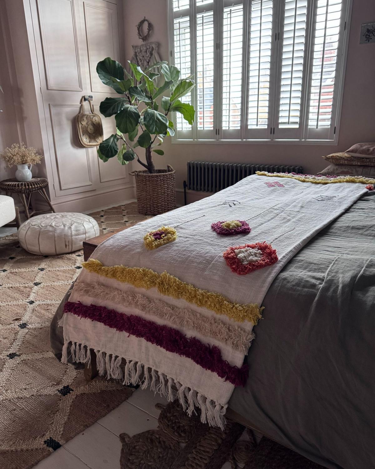 DECKE Bunt Amroha 130/180 cm - Multicolor, Naturmaterialien/Textil (130/180cm) - Beliani