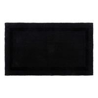 BADEMATTE 50/80 cm, 100% Baumwolle, wendbar - Schwarz, Textil (50/80cm) - Homescapes