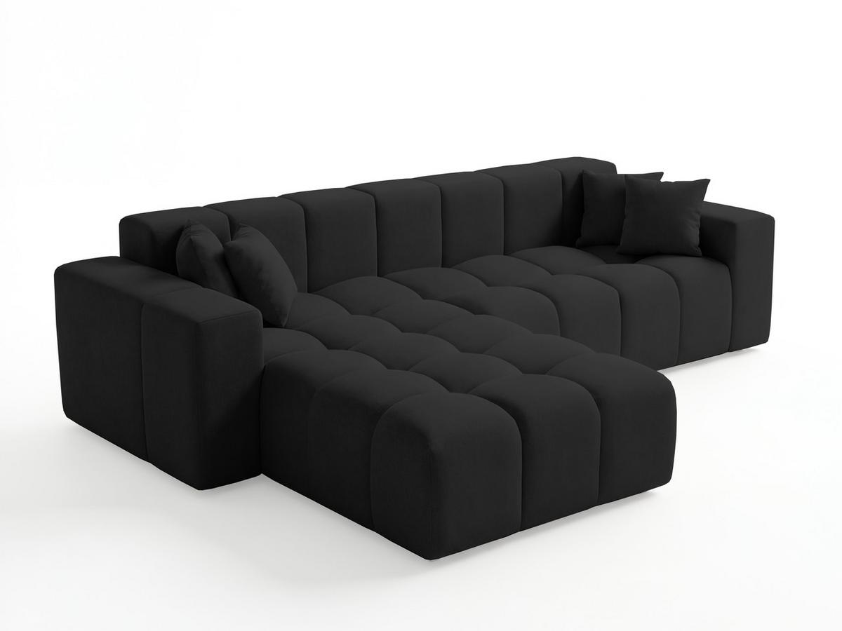 ECKSOFA Loopo Schwarz Links - Schwarz, Holz/Textil (265/180cm) - Graingold