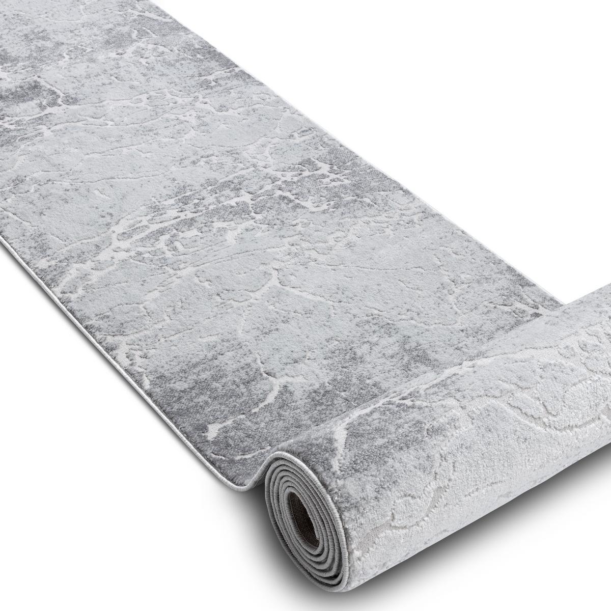 LÄUFER Strukturell MEFE 60/100 cm - Grau, Textil (60/100cm) - rugsX