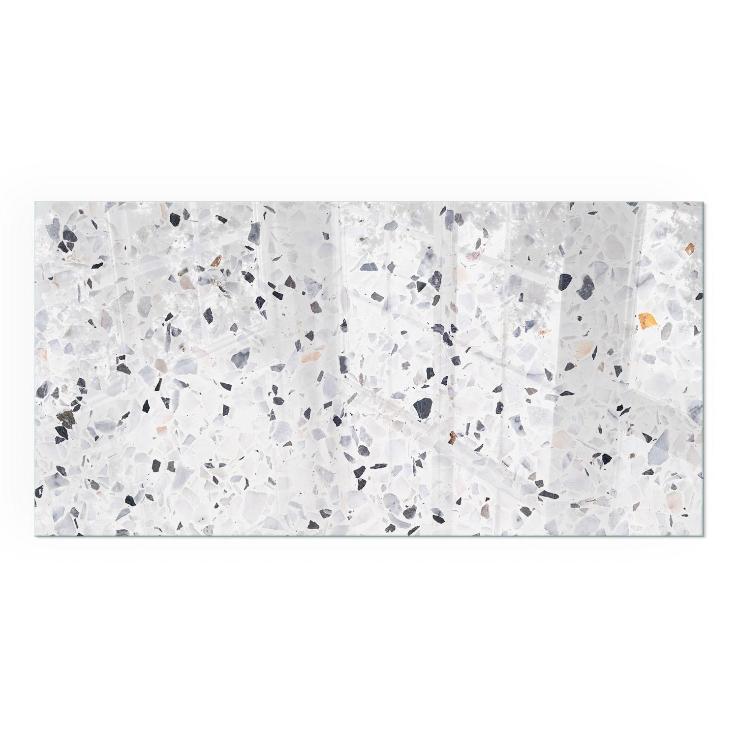 GLASPLATTE für Kamin 100x50 cm - Weiß, Glas (100/50/0.4cm) - TULUP