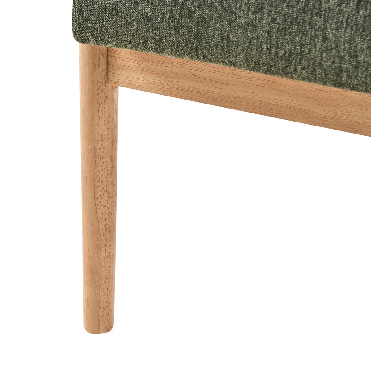 SOFA 2-Sitzer Hellbraun/Grün Esrum - Hellbraun/Grün, Holz/Textil (111/79/72cm) - Beliani