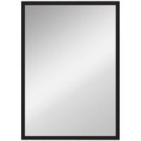 WANDSPIEGEL MDF Glas Schwarz - Schwarz, Holzwerkstoff (2/70/50cm) - HOMCOM