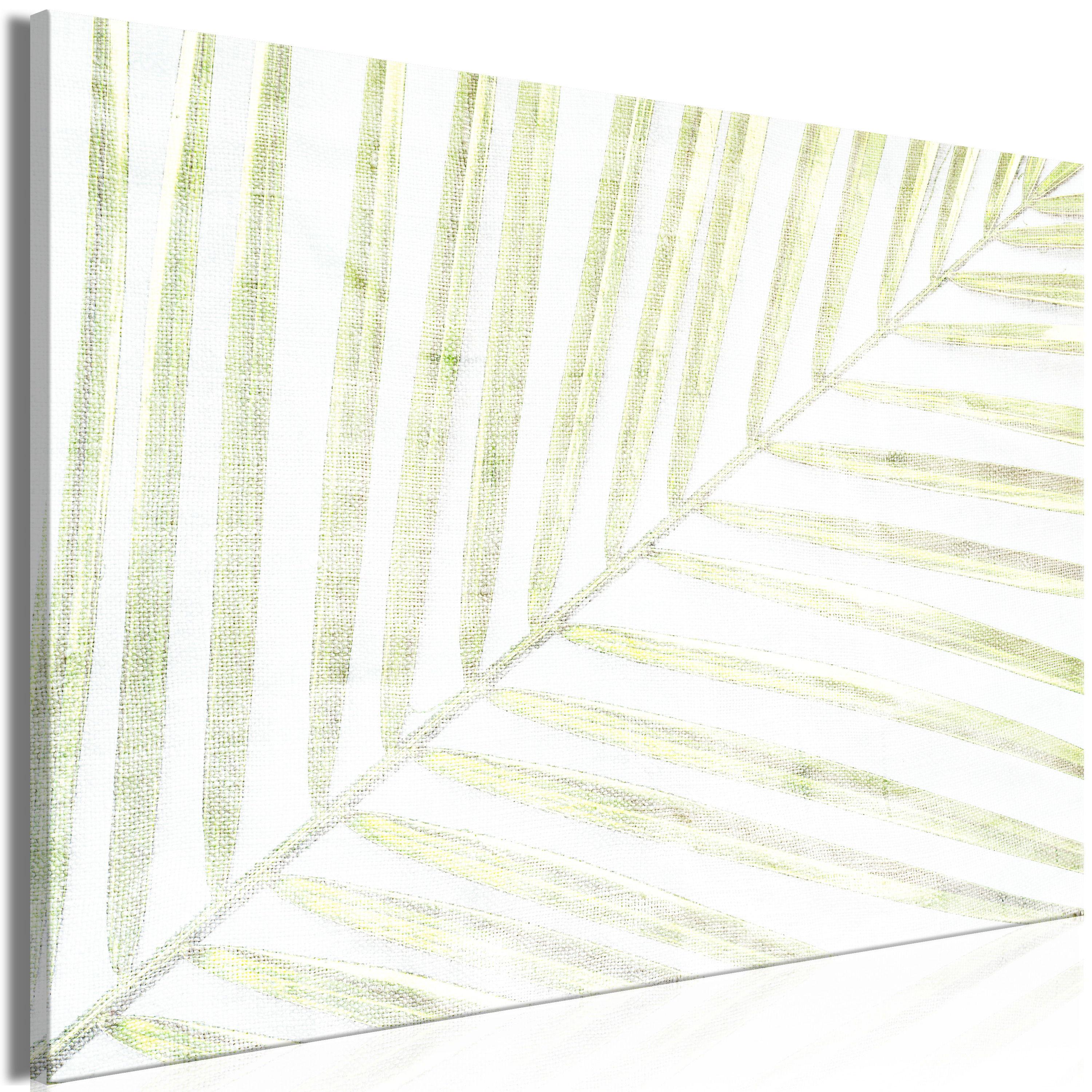 KUNSTDRUCK Grün 120/80 cm - Weiß/Grün, Textil (120/80cm) - KUNSTLOFT