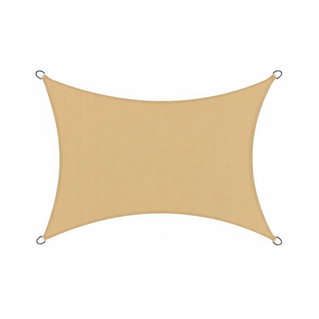 SONNENSEGEL SolVision HS9 300x400cm rechteckig Sand HDPE - Sandfarben, Kunststoff (300/400cm) - Sol Royal