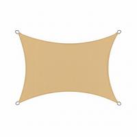 SONNENSEGEL SolVision HS9 300x400cm rechteckig Sand HDPE - Sandfarben, Kunststoff (300/400cm) - Sol Royal