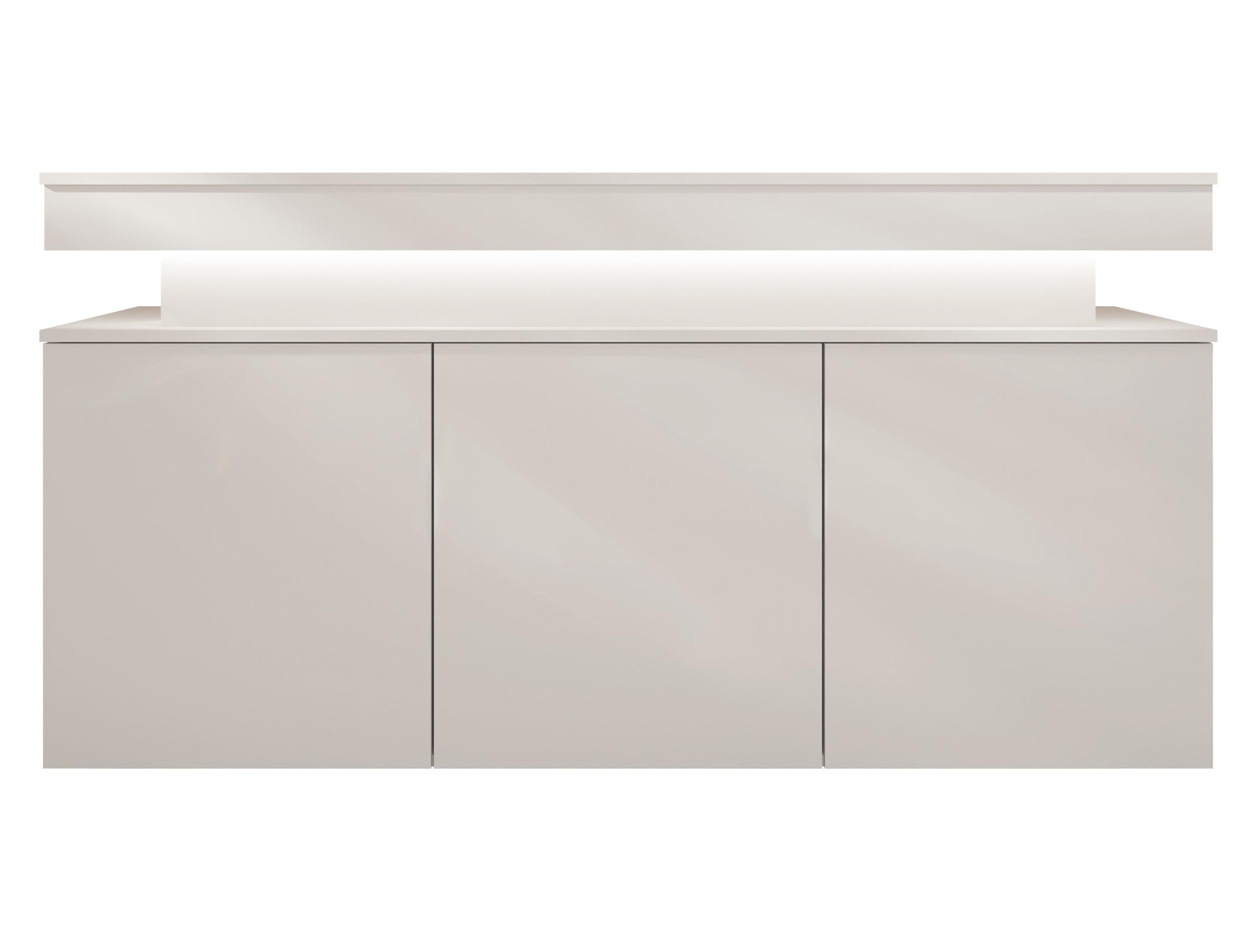 KOMMODE Glossa Bis 3D 160 - Sandfarben, Holzwerkstoff/Kunststoff (160/83/39cm) - MIRJAN24