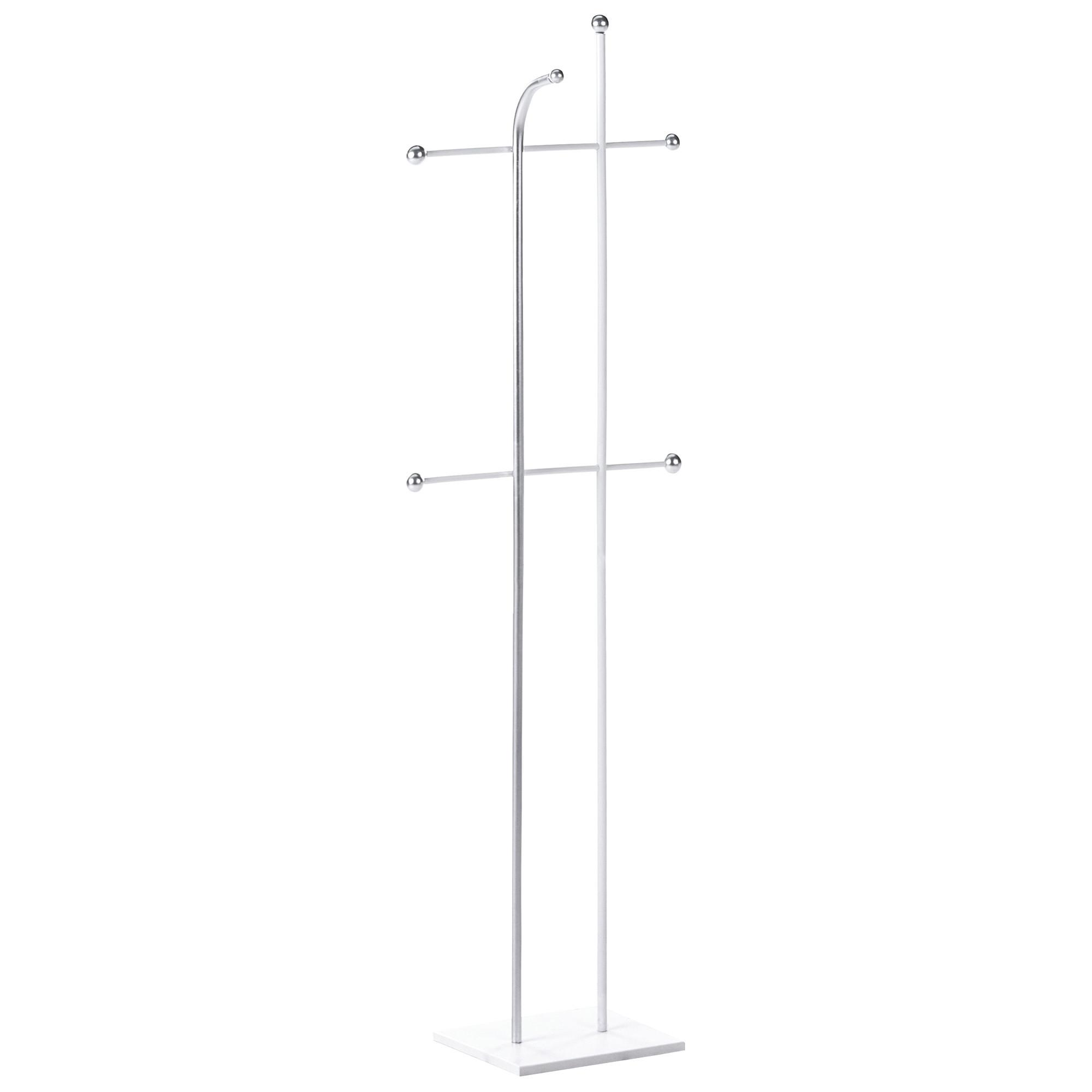 GARDEROBENSTÄNDER Silber Odhill - Silberfarben, Metall (46/162/26cm) - Beliani