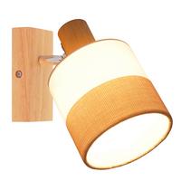 DECKENSTRAHLER Finni 13/13/21 cm - Beige, Holz (21/13/13cm) - ZMH