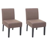 ESSZIMMERSTUHL Braun 2er-Set - Braun, Textil (48/84/64cm) - MCW