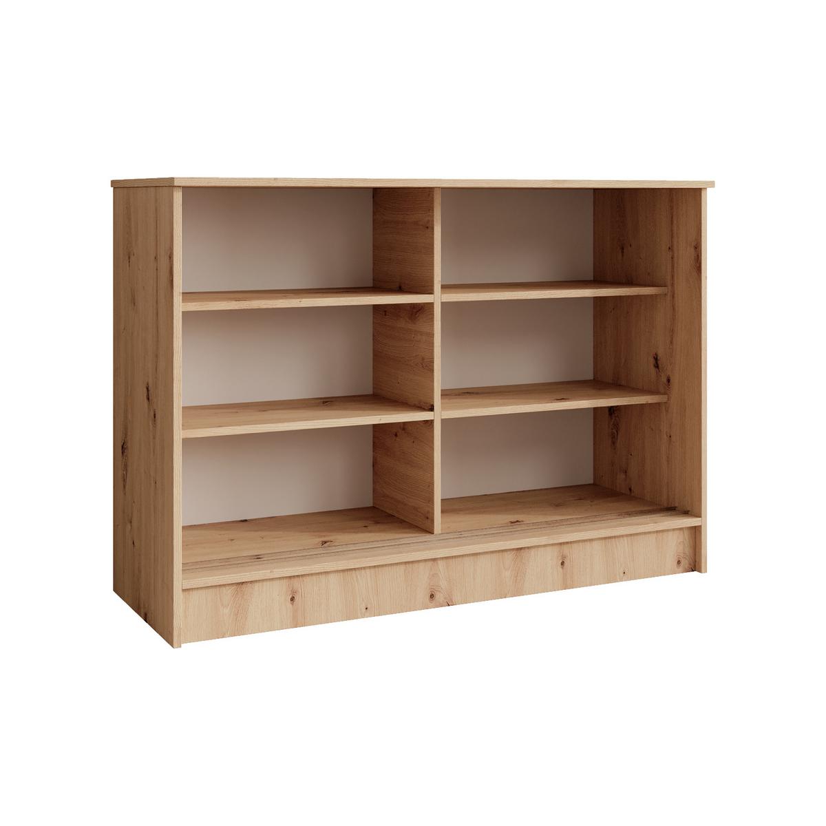 KOMMODE Horizon mit 2 Schiebetüren, eiche Artisan, 120 cm - Eiche Artisan, Holzwerkstoff (121/85/43.5cm) - Beautysofa