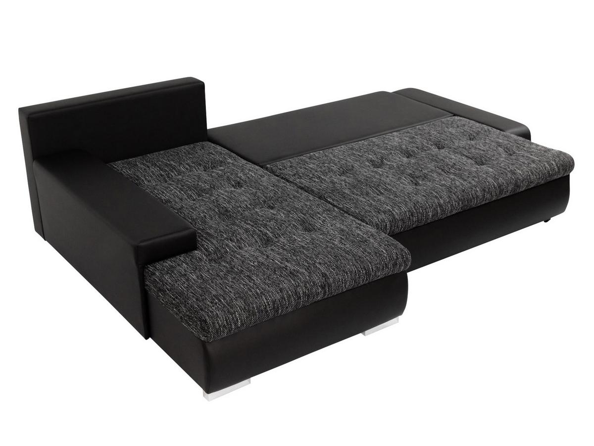ECKSOFA Orkan Mini - Hellgrau, Holz/Textil (265/185cm) - MIRJAN24