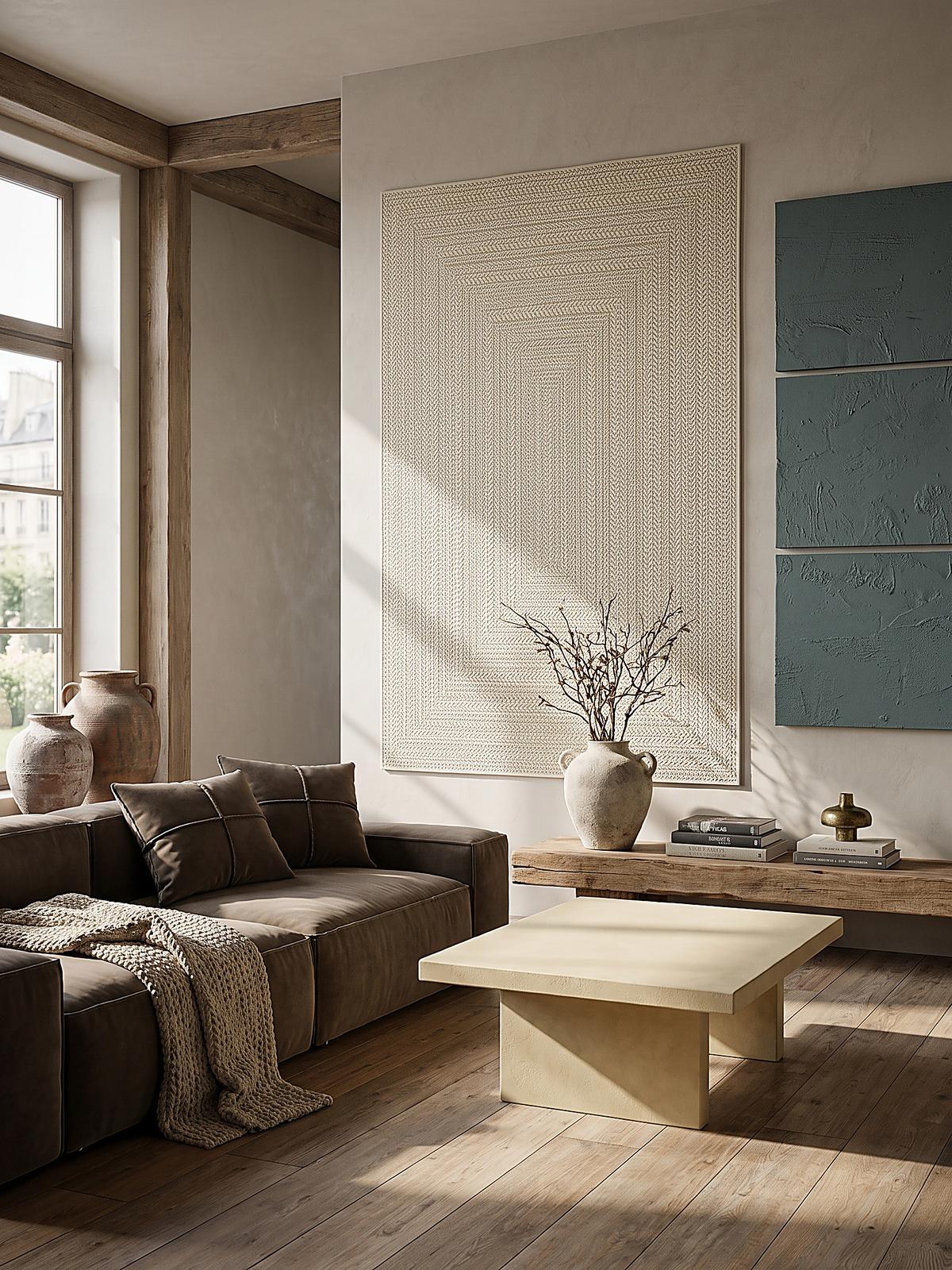 FLACHWEBTEPPICH Bordüre CORDEV Polypropylen Creme 200 x 290 cm - Beige, Textil (200/290cm) - KADIMA DESIGN