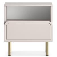 NACHTTISCH Loppa Kaschmirbeige 50 cm - Taupe/Beige, Holzwerkstoff (50/53/32.2cm) - Selsey
