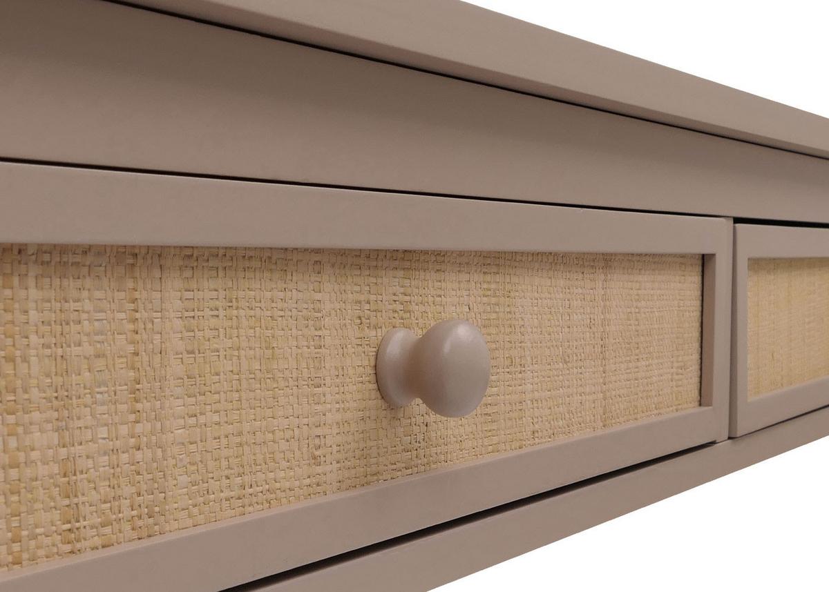 SCHREIBTISCH quadratisch taupe - Taupe, Holz (60/110/78cm) - MCW