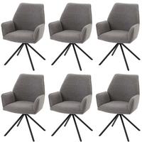 ESSZIMMERSTUHL Hellgrau 6er-Set - Hellgrau, Textil (60/86/60cm) - MCW