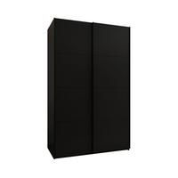 SCHWEBETÜRENSCHRANK 245,5/160/64 2-türig - Schwarz, Holz/Metall (160/245/64cm) - Abiks Möbel