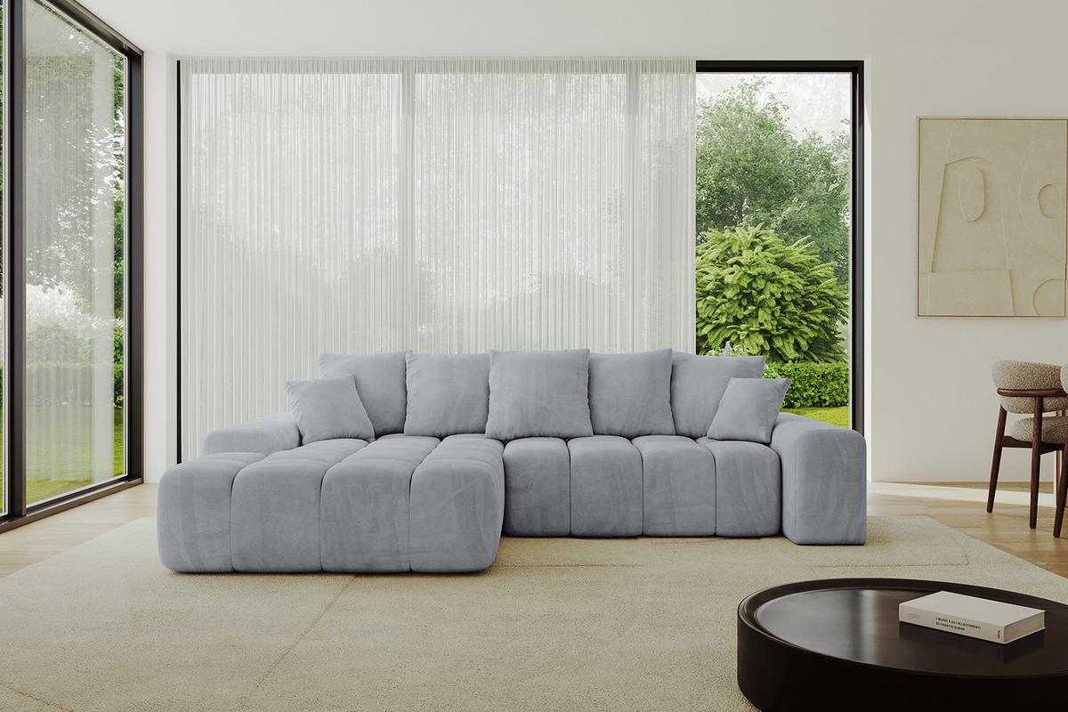 ECKSOFA Ottomane Links ENSI-L - 267x164x69 cm Titanfarben - Titanfarben, Holzwerkstoff/Kunststoff (267/164cm) - ALTDECOR
