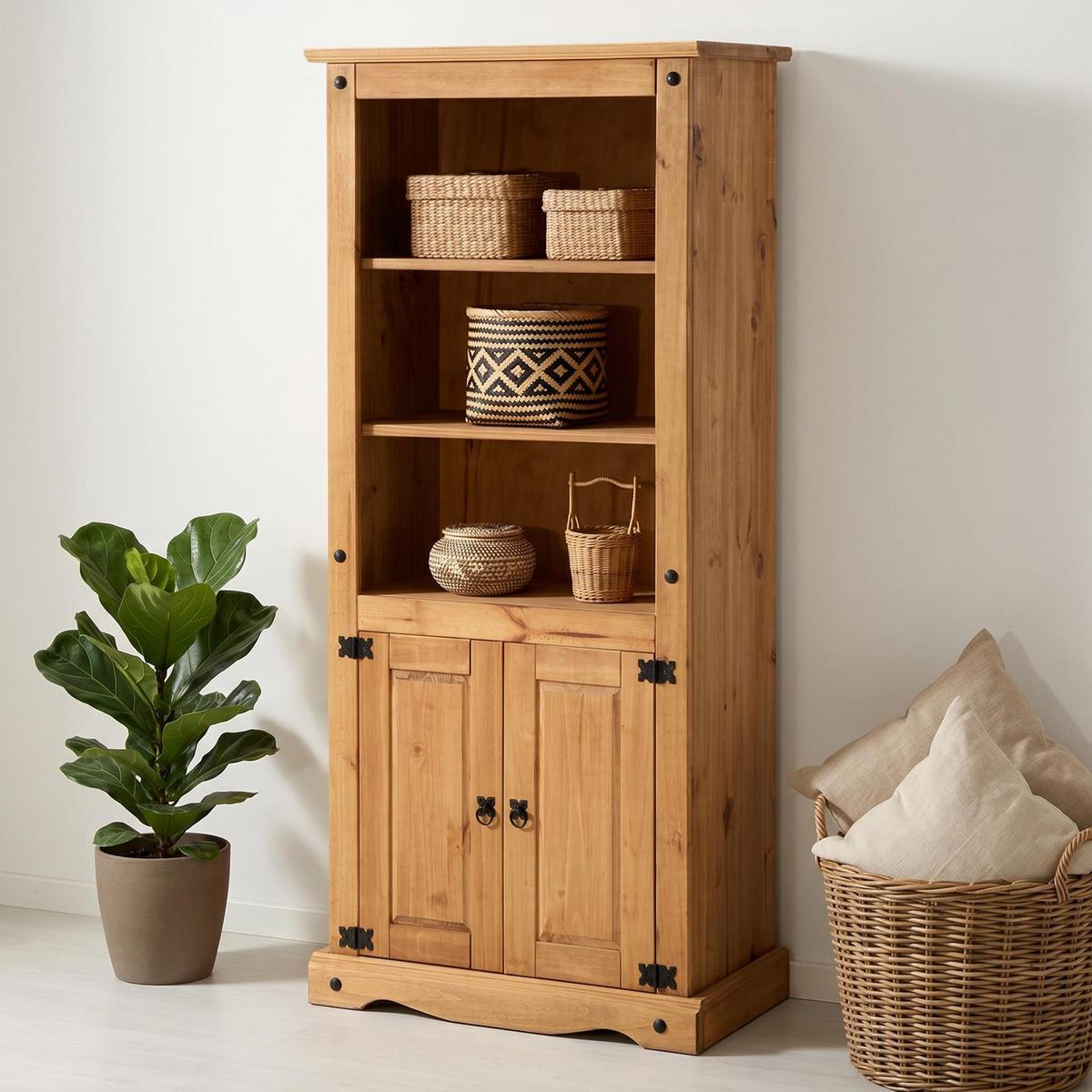 BÜCHERREGAL TEQUILA - Naturfarben, Holz (85/183/45cm) - IDIMEX