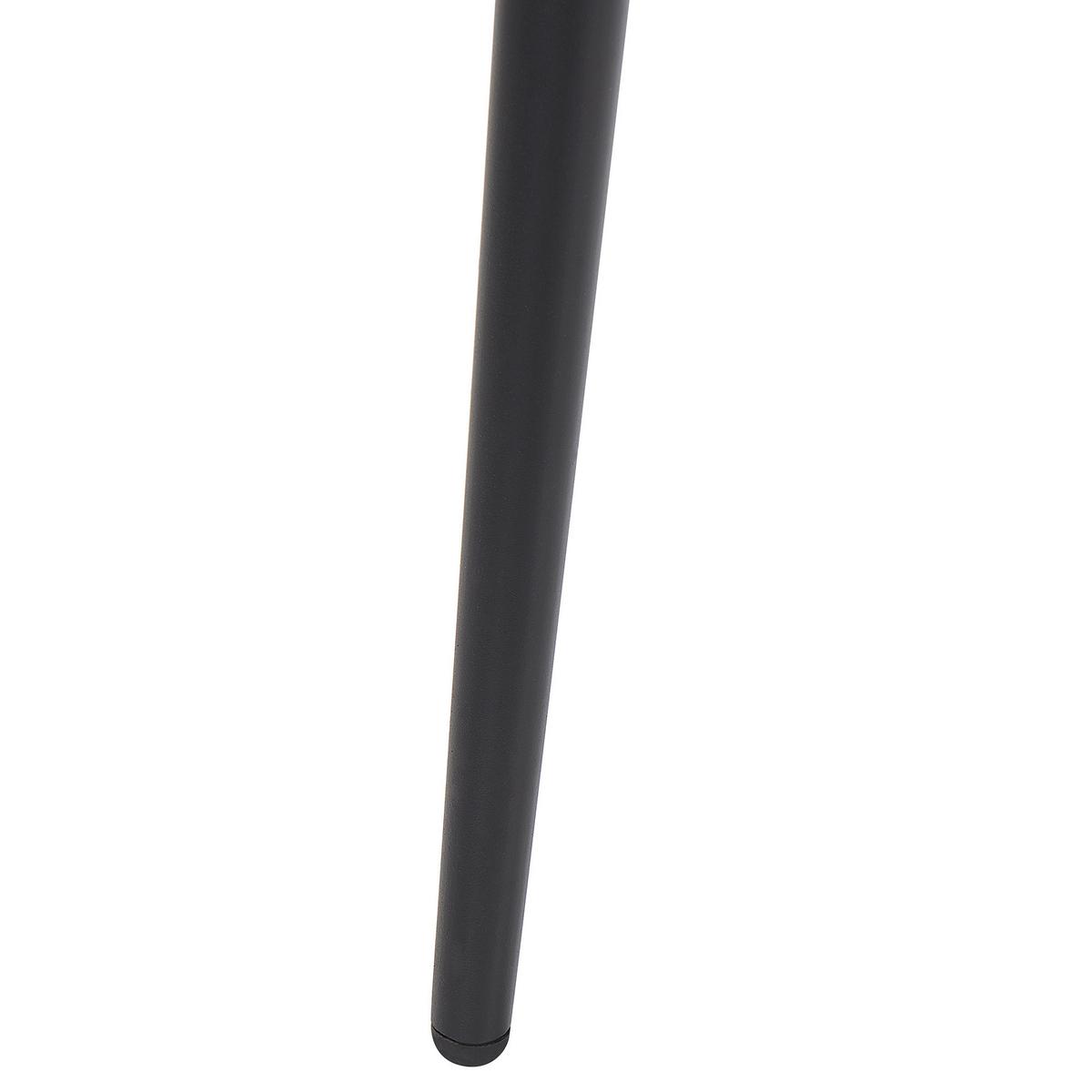 ESSTISCH 120/80/76 cm Weiß schwarz Rechteckig Santiago - Weiß, Holzwerkstoff (120/80/76cm) - Beliani