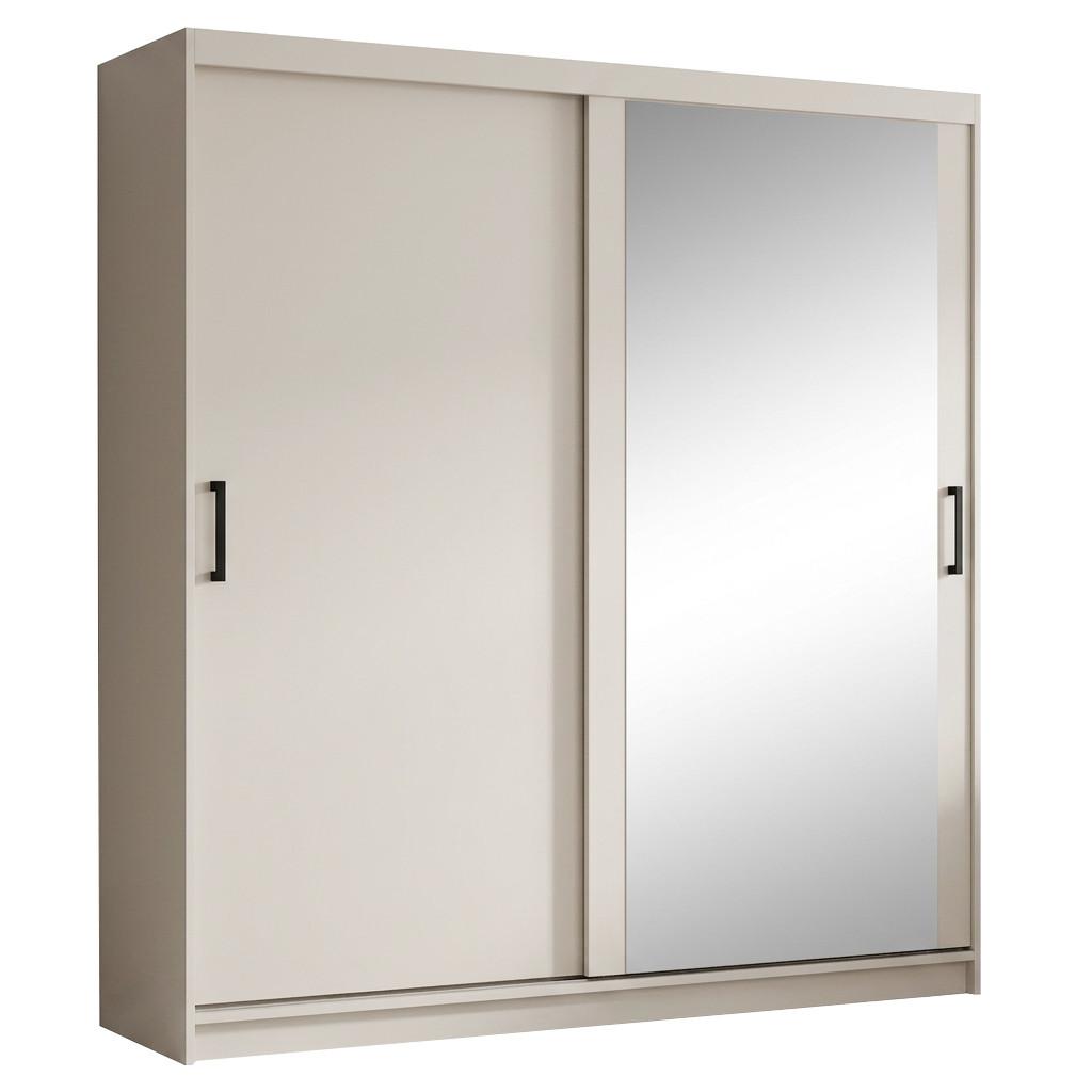 SCHWEBETÜRENSCHRANK Hela mit 2 Türen. 180 cm, Kaschmir - Kaschmir, Holzwerkstoff (180/205/60cm) - Beautysofa