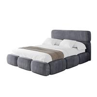 POLSTERBETT mit Bettkasten und Lattenrost, Boxbett ohne Matratze - ELVA 180x200 Dunkelgrau - Dunkelgrau, Holzwerkstoff/Textil (180/200cm) - ALTDECOR