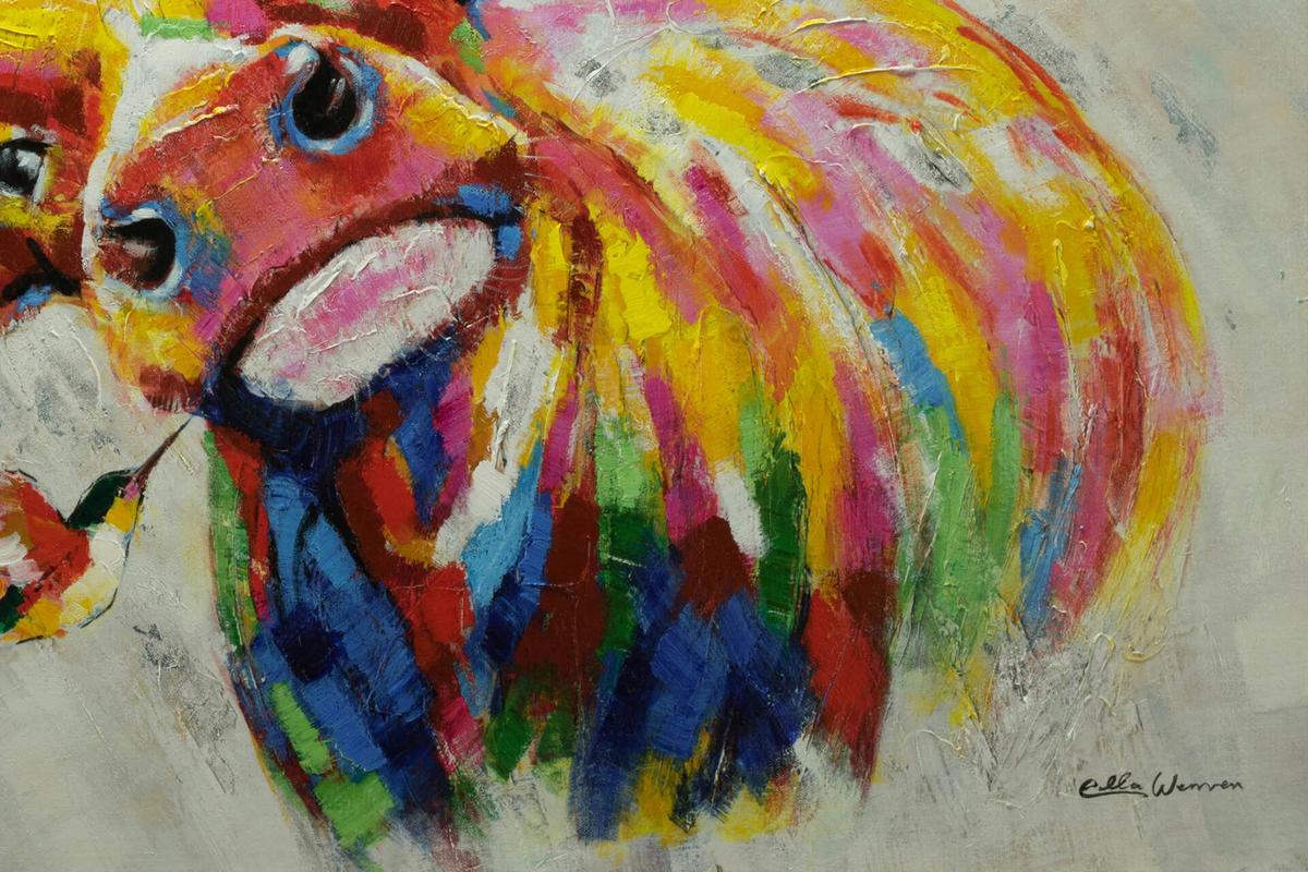 ÖLGEMÄLDE 120/80 cm - Multicolor, Holz/Textil (120/80cm) - KUNSTLOFT