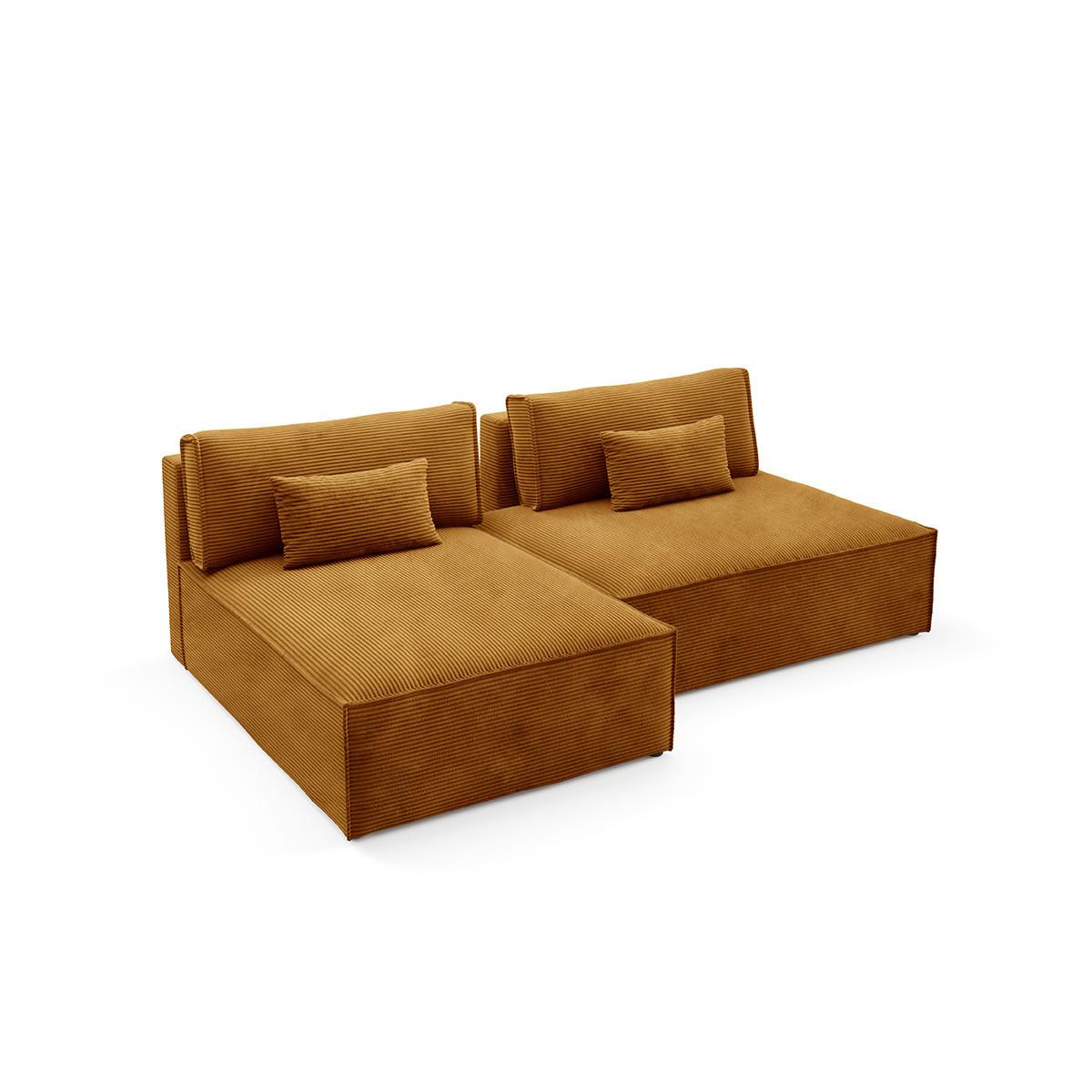 ECKSOFA Georgia Senfgelb - Gelb, Holz (236/148cm) - Petits-meubles