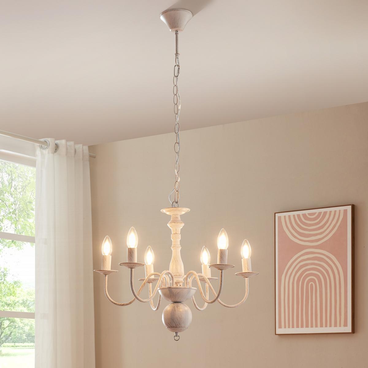 KRONLEUCHTER Berkeley - Weiß, Metall (56/56/160cm) - lux.pro