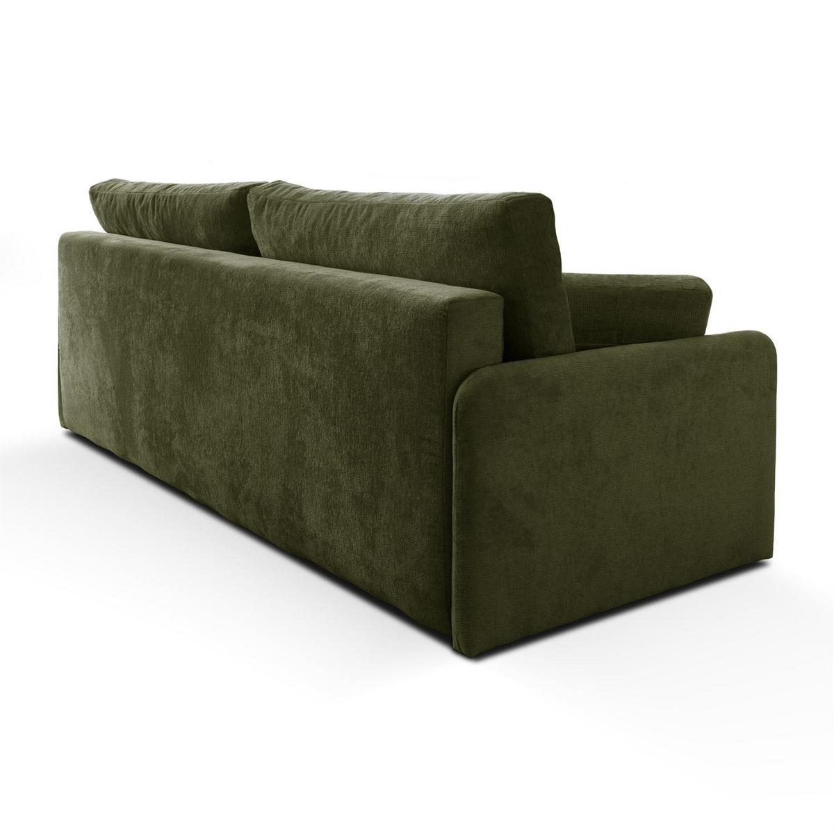 SOFA NUBO mit Schlaffunktion und Bettkasten Harmony 39 - Grün, Textil (205/91/86cm) - Lookway
