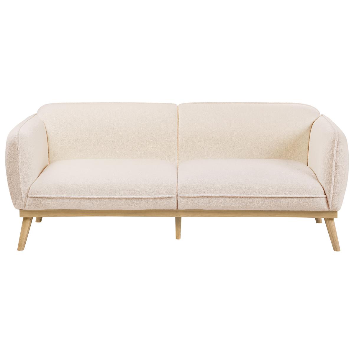 SOFA-SET 5-Sitzer Bouclé Hellbeige Ljung - Hellbraun/Beige, Textil (210/82/82cm) - Beliani