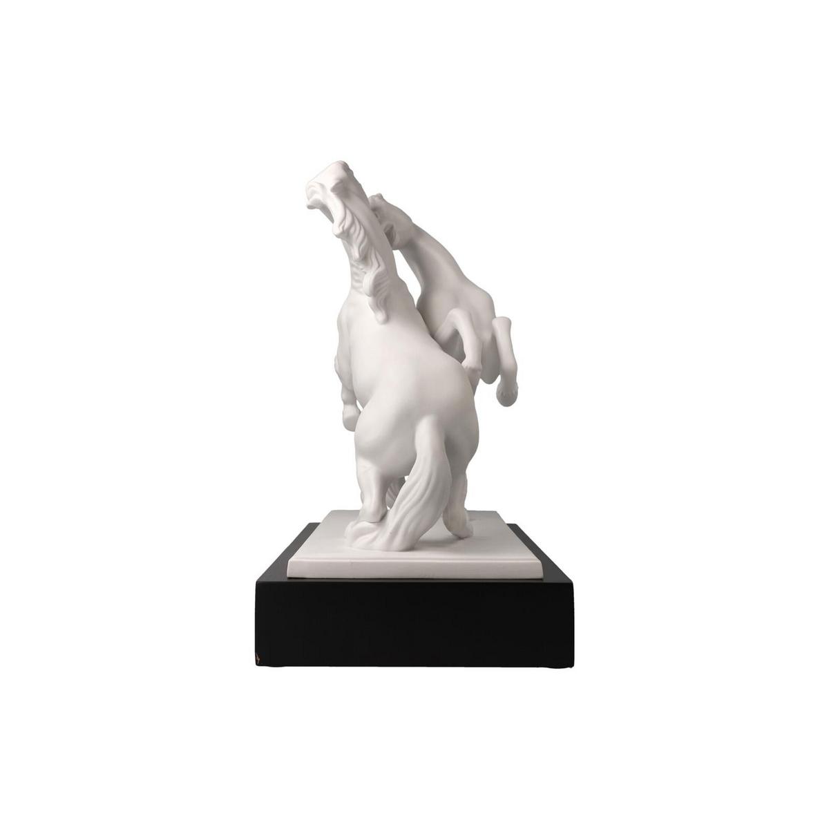 DEKOFIGUR PFERDE ARTISTE ER ALEGRIA Studio 8 Chevaux weiß 32 cm - Weiß, Keramik (16.5/29/32cm) - Goebel