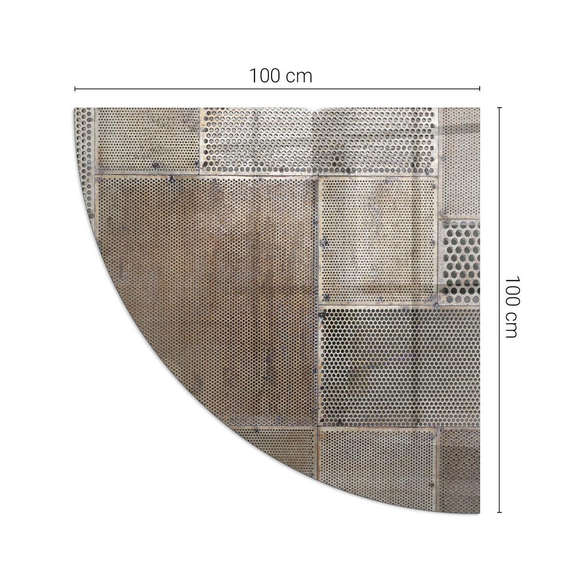 GLASPLATTE für Kamin 100x100 cm - Beige, Glas (100/100/0.4cm) - TULUP