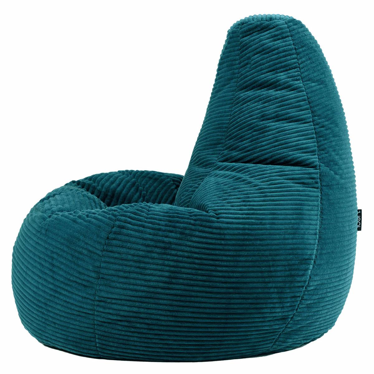 SITZSACK Sessel aus Cord 2-tlg. - Grün, Textil (82/76/82cm) - icon