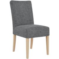 STUHL FREYA mit Buchenholzbeinen, Polsterstuhl, Dunkelgrau - Dunkelgrau/Buchefarben, Holz (47/94/42cm) - Beautysofa