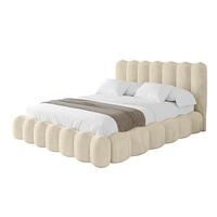 POLSTERBETT mit Bettkasten und Lattenrost, Boxbett ohne Matratze - SORA 180x200 Beige - Ecru, Holzwerkstoff/Textil (180/200cm) - ALTDECOR
