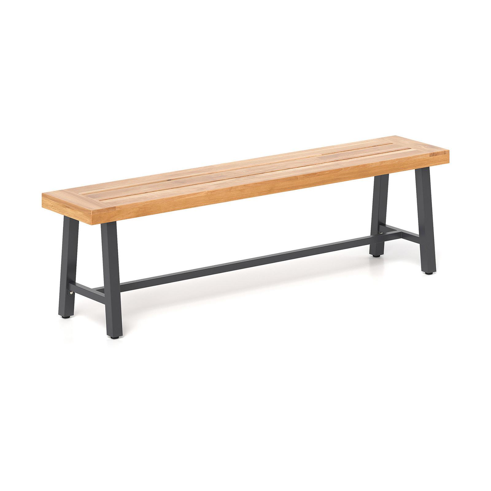 BIERGARTENBANK Natur - Naturfarben, Holz (160/45/32cm) - COSTWAY