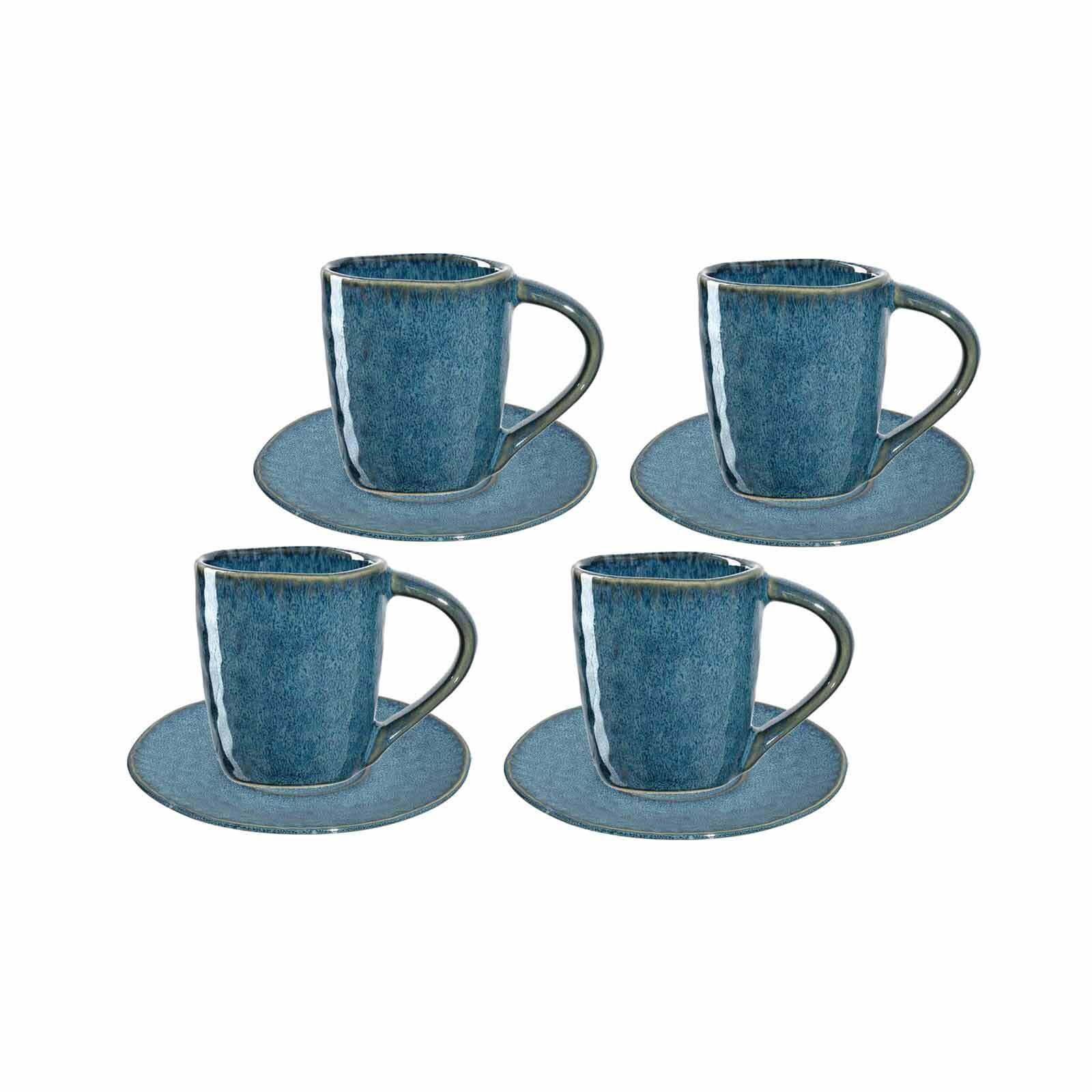 ESPRESSOTASSEN Matera Blau 8-tlg. - Blau, Keramik (0.09L) - Leonardo Living