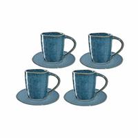 ESPRESSOTASSEN Matera Blau 8-tlg. - Blau, Keramik (0.09L) - Leonardo Living