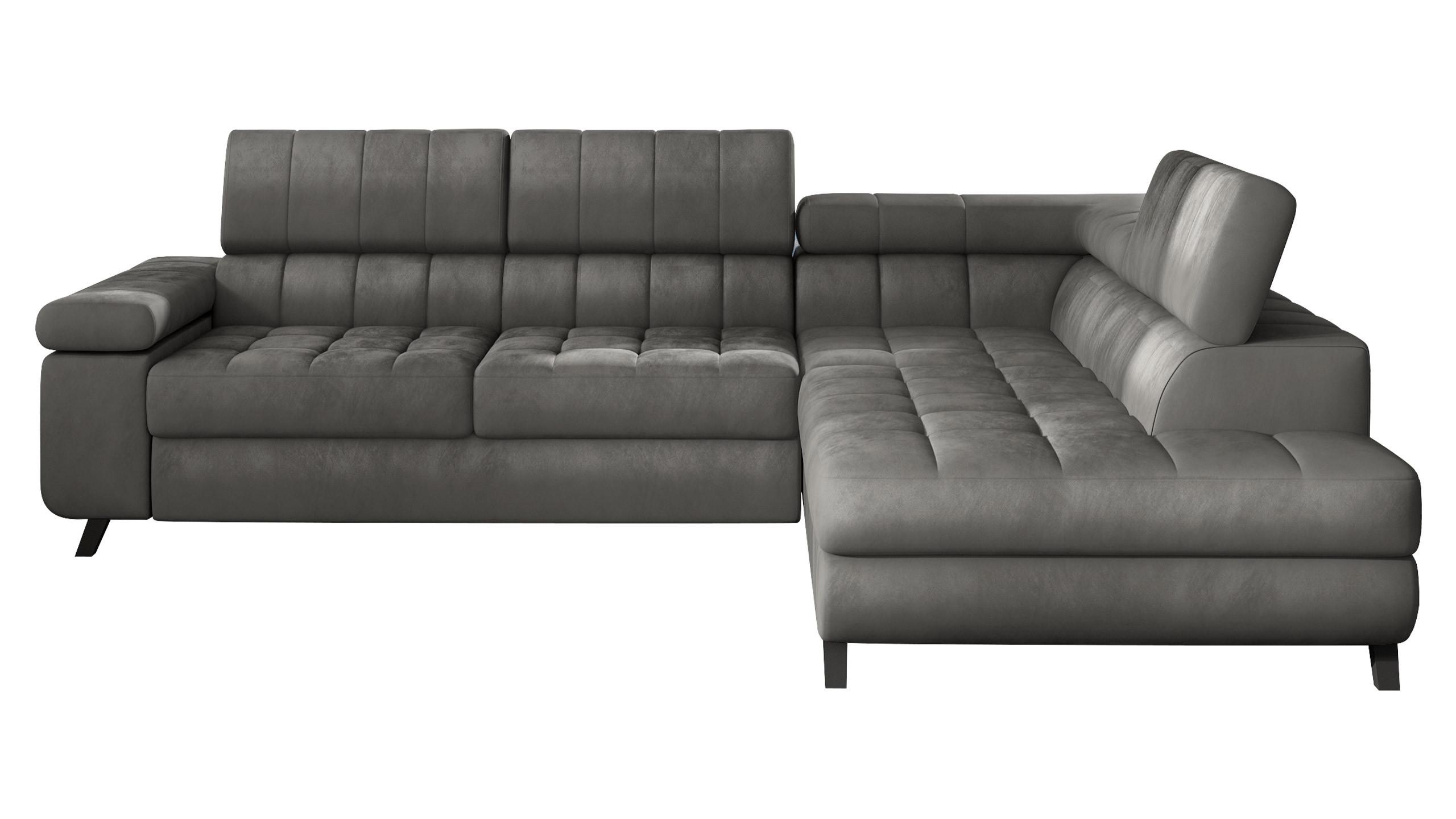 ECKSOFA Nord, Seite: Rechts - Greige/Schwarz, Holz/Textil (264/203cm) - MIRJAN24