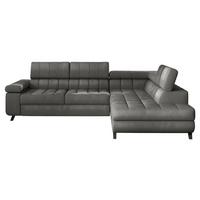 ECKSOFA Nord, Seite: Rechts - Greige/Schwarz, Holz/Textil (264/203cm) - MIRJAN24