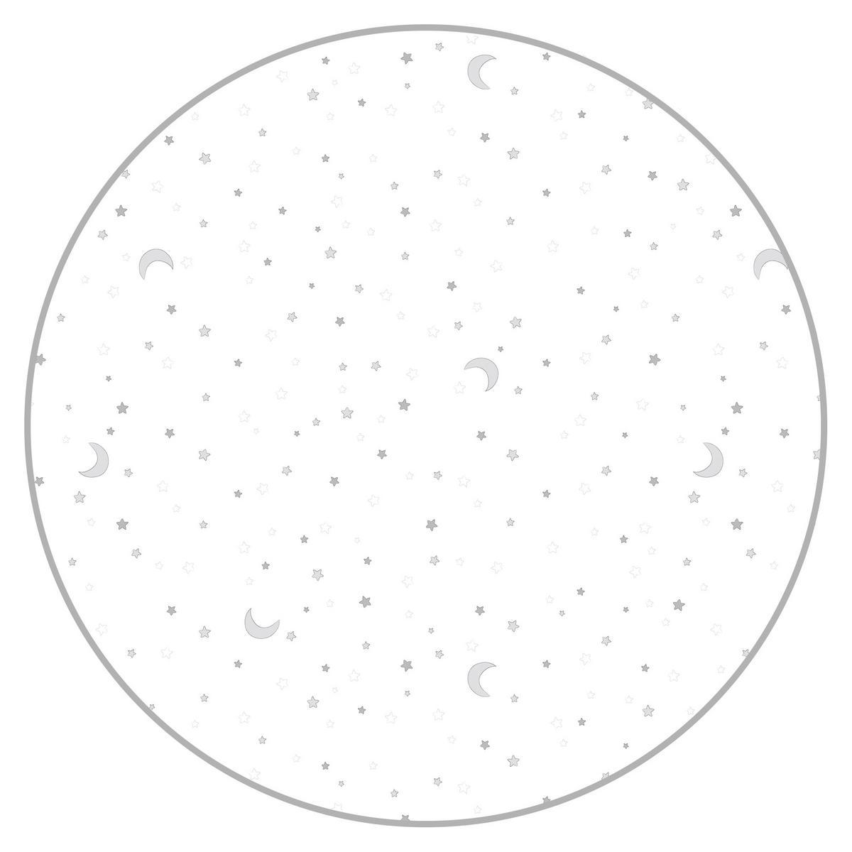 LAUFGITTER 100x75 Sternenzauber grau - Weiß, Holzwerkstoff (75/72.5/100cm) - Roba