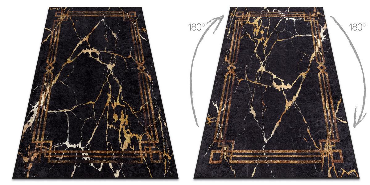 TEPPICH Miro 80/150 cm - Schwarz, Textil (80/150cm) - rugsX