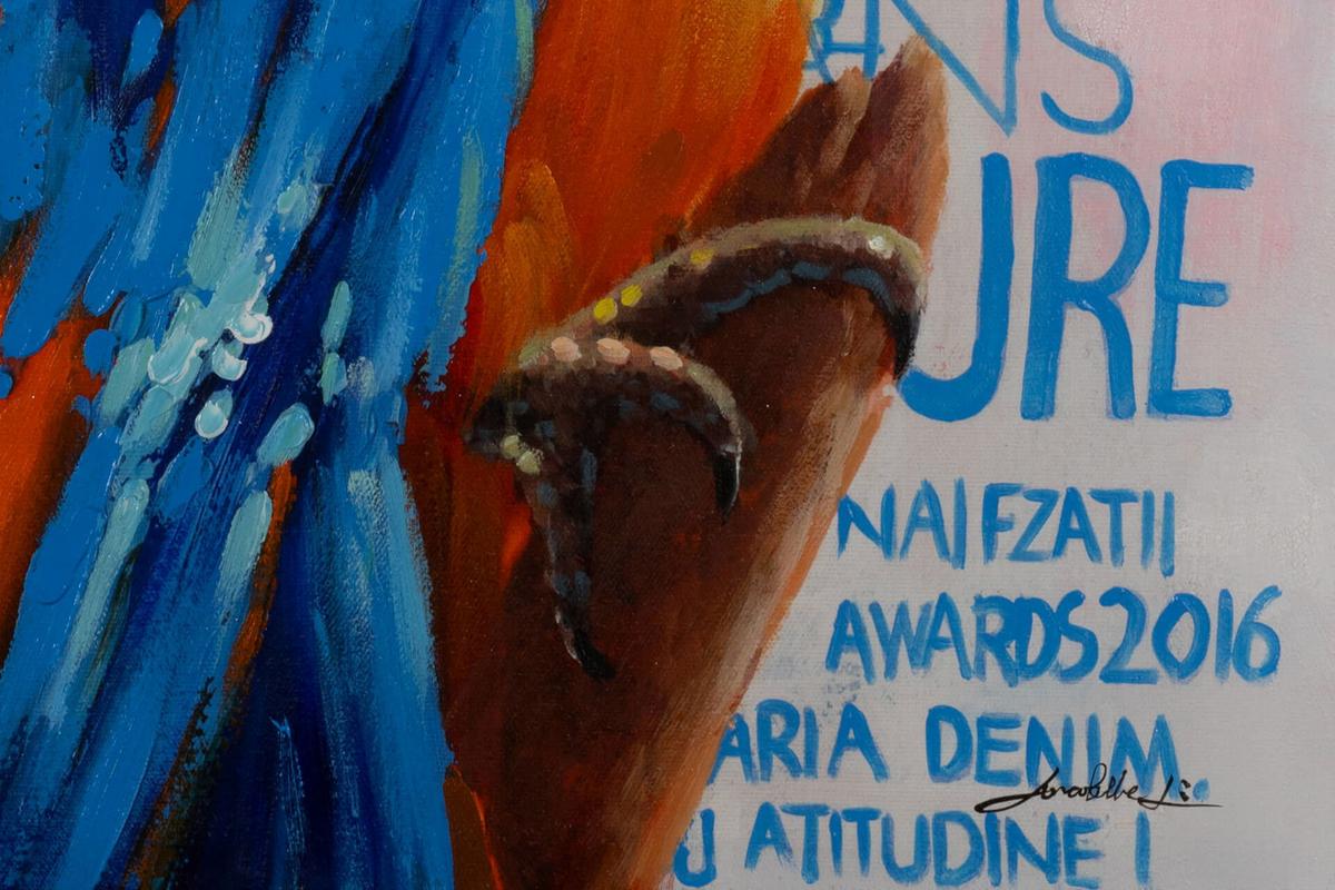 ACRYLBILD HANDGEMALT 60/90 cm - Blau/Gelb, Holz/Textil (60/90cm) - KUNSTLOFT