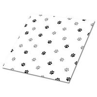 FLIESENAUFKLEBER 9 Stück 30x30 cm selbstklebend Hundepfoten - Grau, Textil (30/1.6/30cm) - TULUP