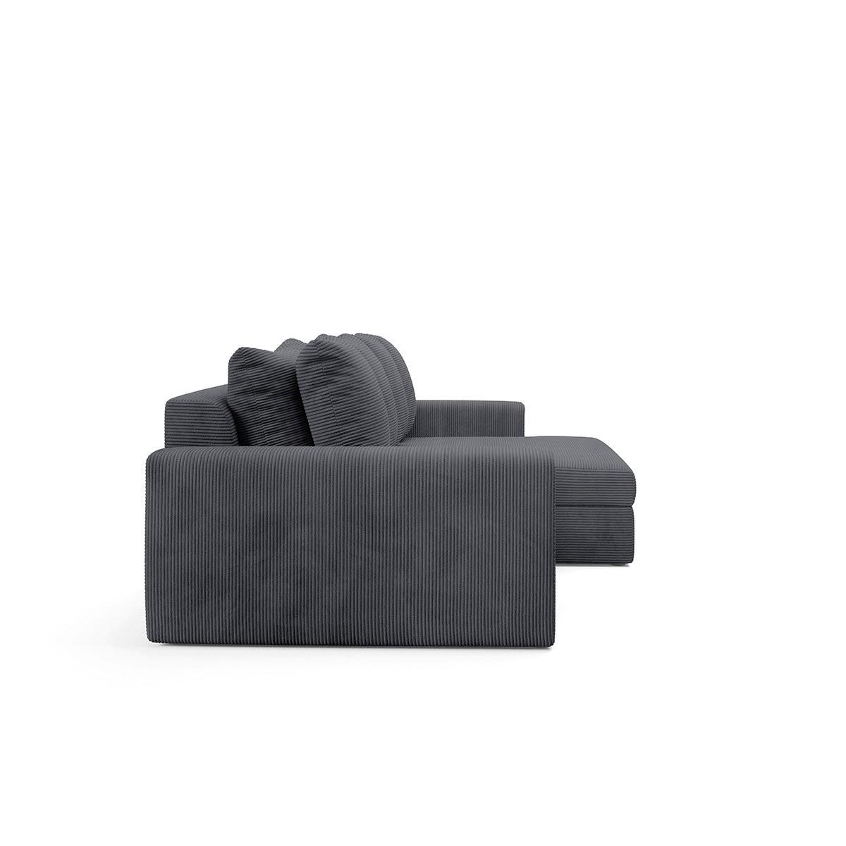 ECKSOFA Paola 3 Sitzplätze Grau - Grau, Holz (272/167cm) - Petits-meubles
