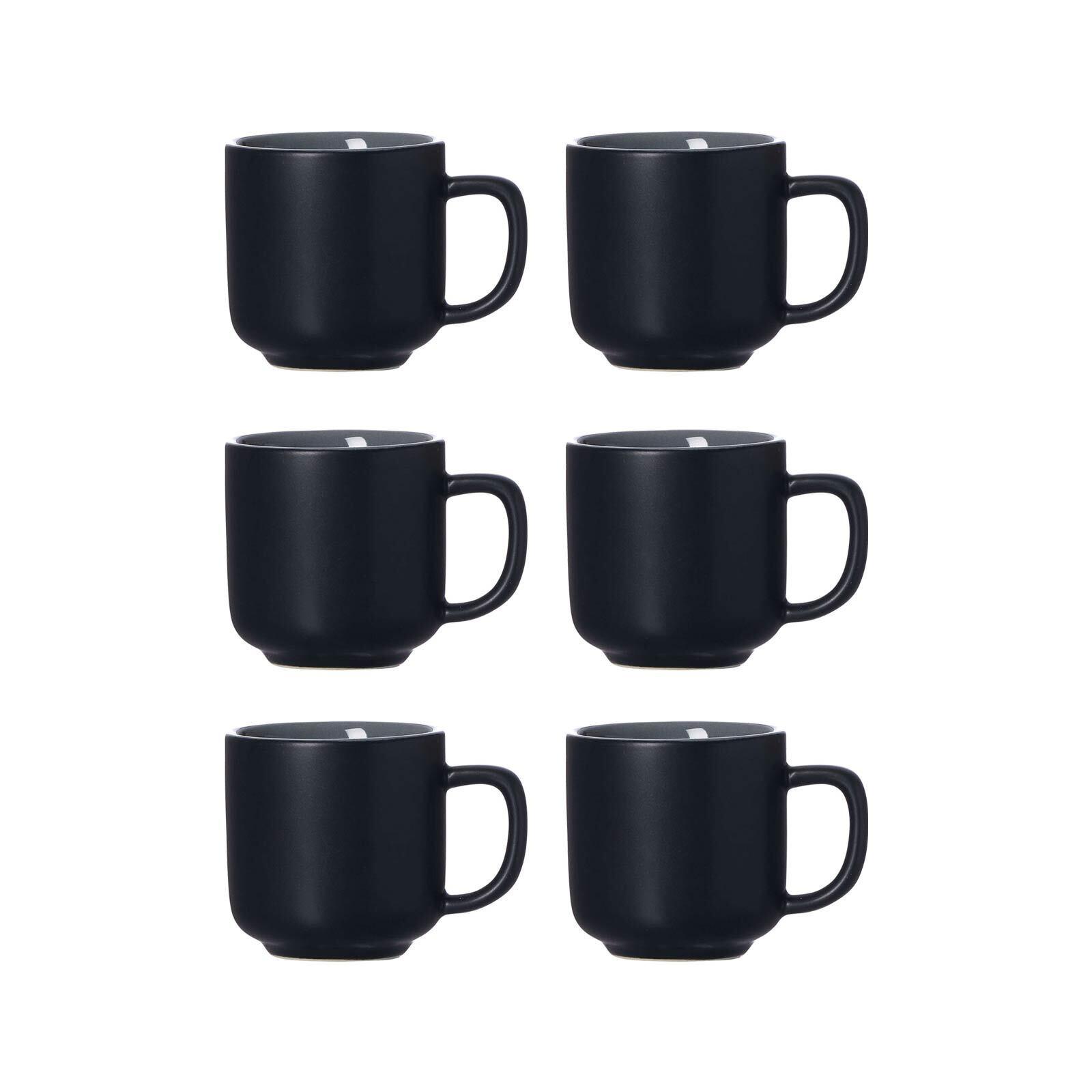 ESPRESSOTASSEN Jasper schwarz 100 ml 6er Set - Schwarz, Keramik (0.1L) - Ritzenhoff Breker